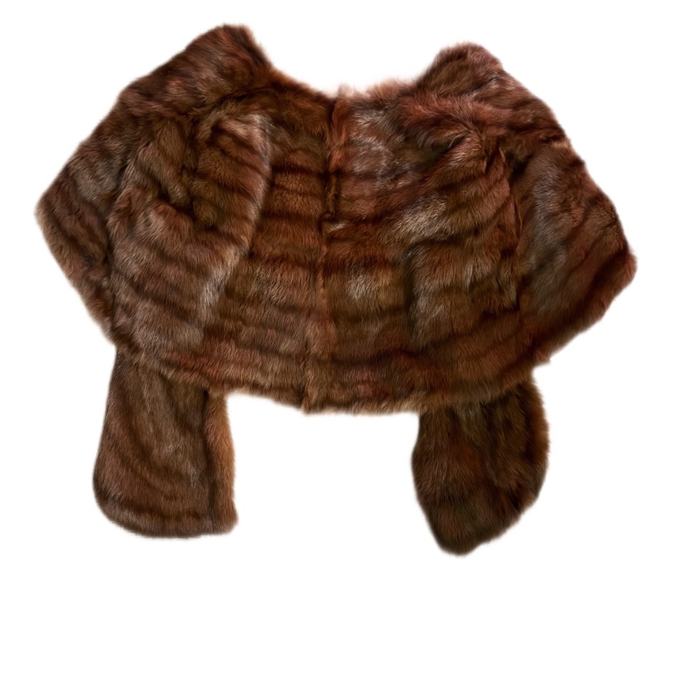 Silk and fur Luxurious Scarf